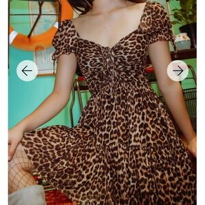 Blackmilk Leopard Print Mini Dress
